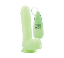 Glow In Dark Life Likes Vibrator Emperor 6 Inch Green